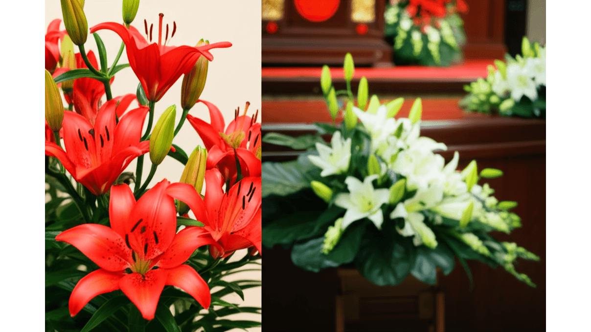 紅色百合花文化差異_從西方慶典到東方喪禮習俗的3大區別