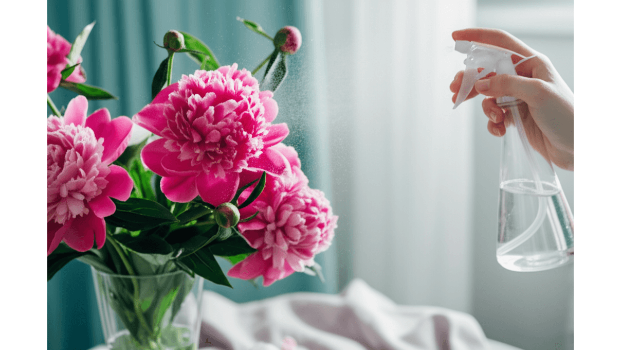 芍藥花束日常護理_換水頻率_保濕方法與高溫防護